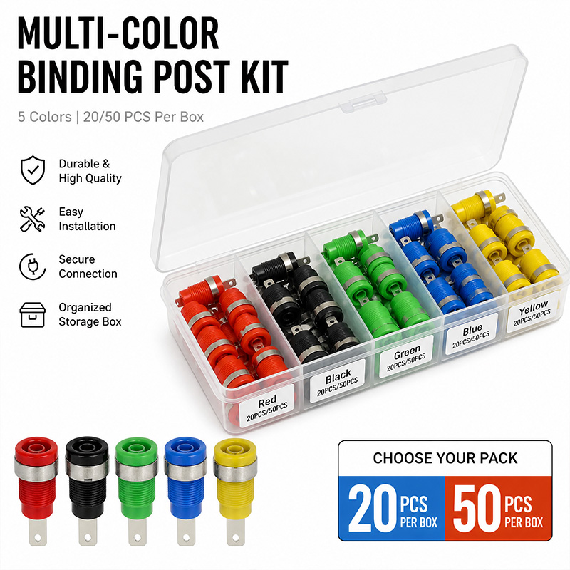 Diy Audio Electronics Kit - Kit de Conectores Multicoloridos 20/50 Peças,