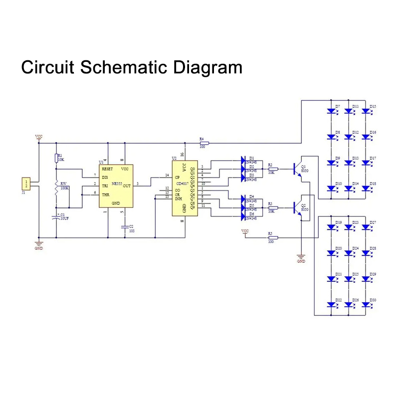 IC LED Vermelho Azul Dupla Cor - Diy Electronics Learning Kit avaliação e preço