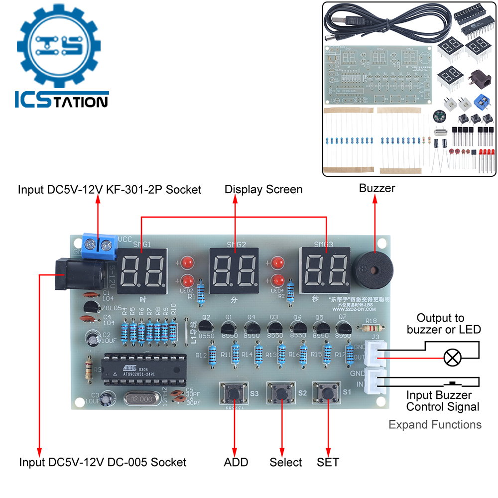 Diy kit eletrônico 6bit vermel - Diy Electronics Learning Kit avaliação e preço