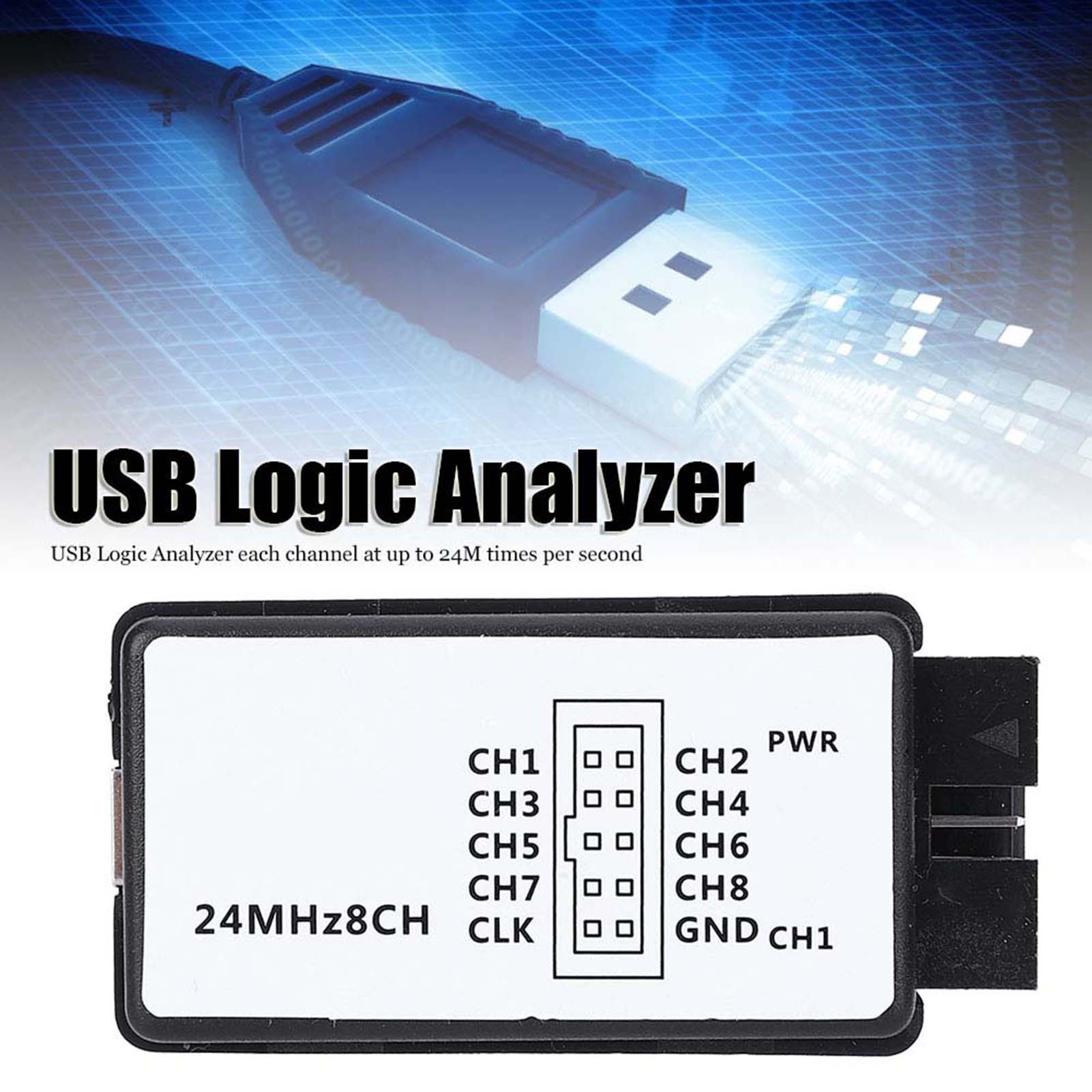 Analisador Lógico 24MHz, Dispo - Logic Analyzer Usb avaliação e preço