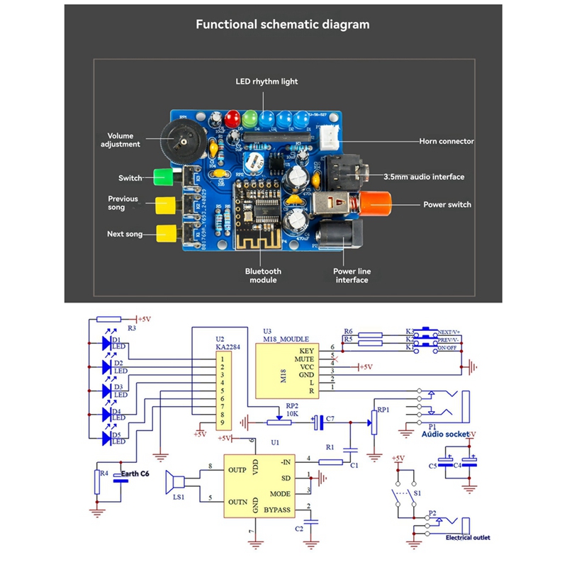 Kit de Alto-falante Bluetooth  - Diy Electronics Project Kit avaliação e preço